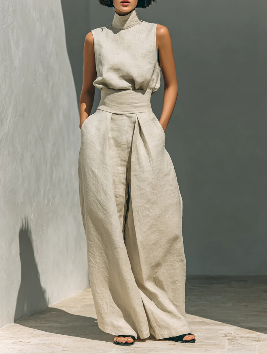 Nuria | Ensemble minimaliste de tops sans manches • S1