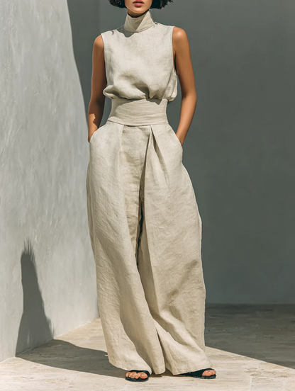 Nuria | Ensemble minimaliste de tops sans manches • S1