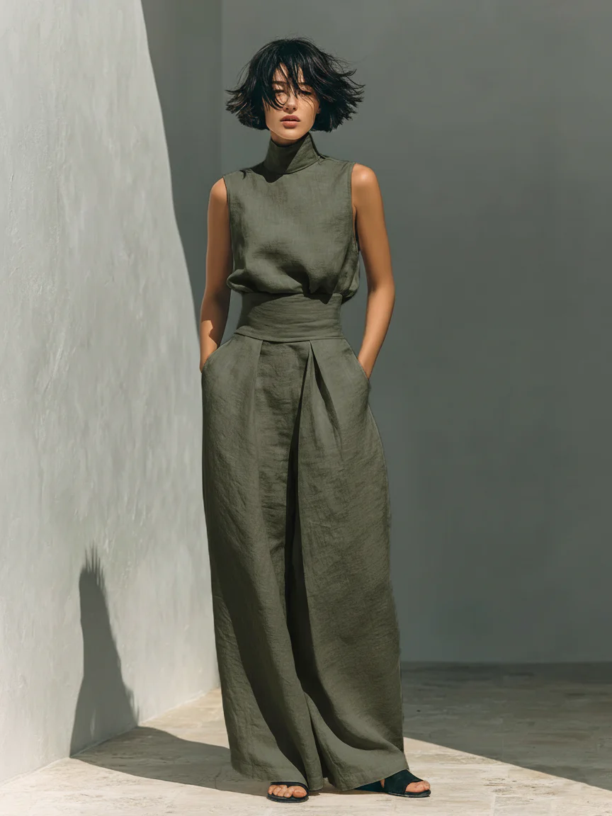 Nuria | Ensemble minimaliste de tops sans manches • S1