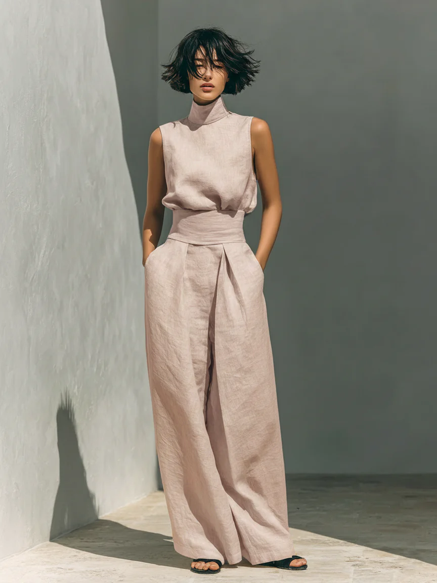 Nuria | Ensemble minimaliste de tops sans manches • S1