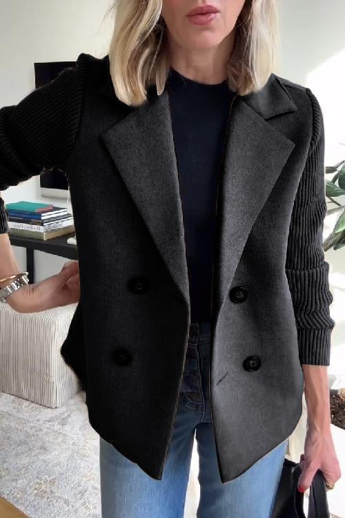 Manteau blazer longline décontracté