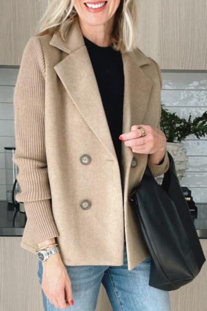 Manteau blazer longline décontracté