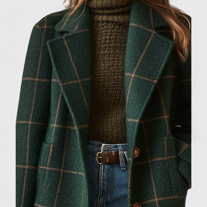 Manteau à carreaux classique