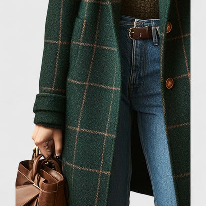Manteau à carreaux classique