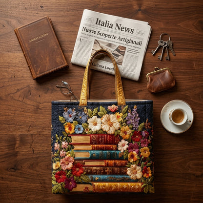 MOTIF FLORAL ET LIVRES | Pour les amoureuses des livres