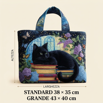 CHAT NOIR SUR LES LIVRES | Idée cadeau