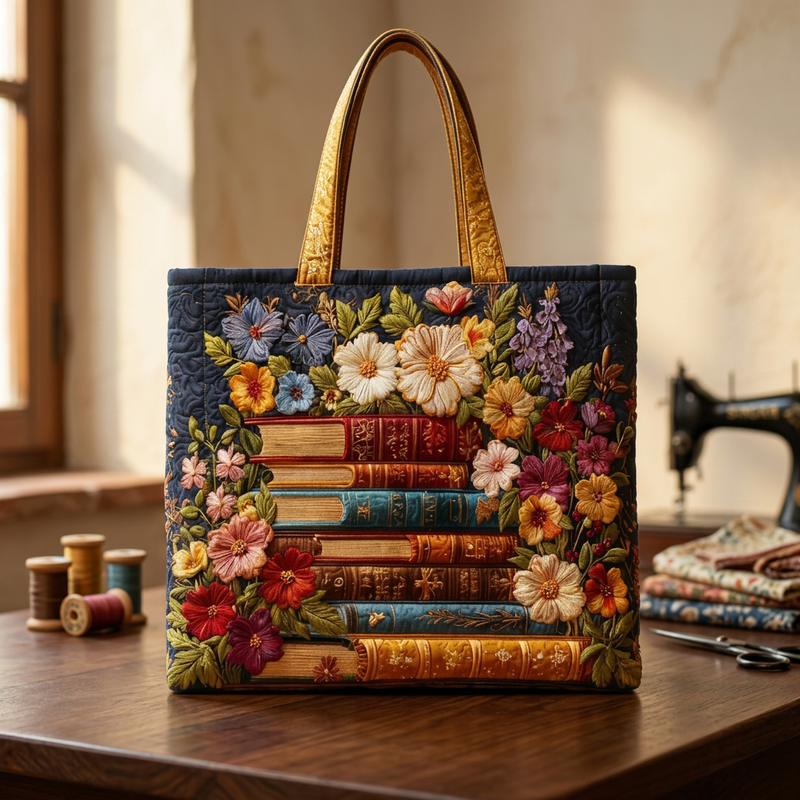 MOTIF FLORAL ET LIVRES | Pour les amoureuses des livres