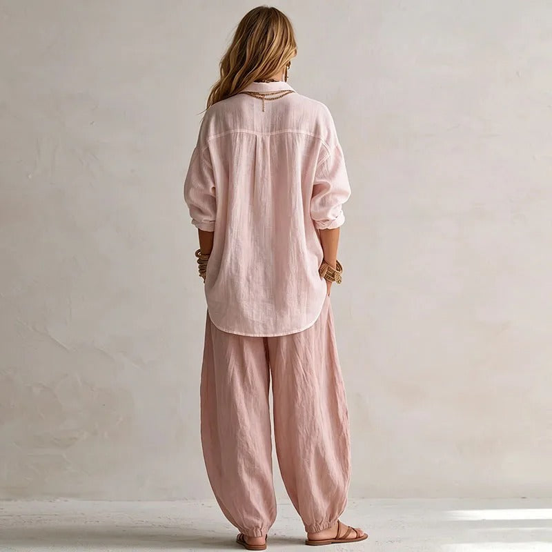 Ensemble Chemise et Pantalon Large TWILA