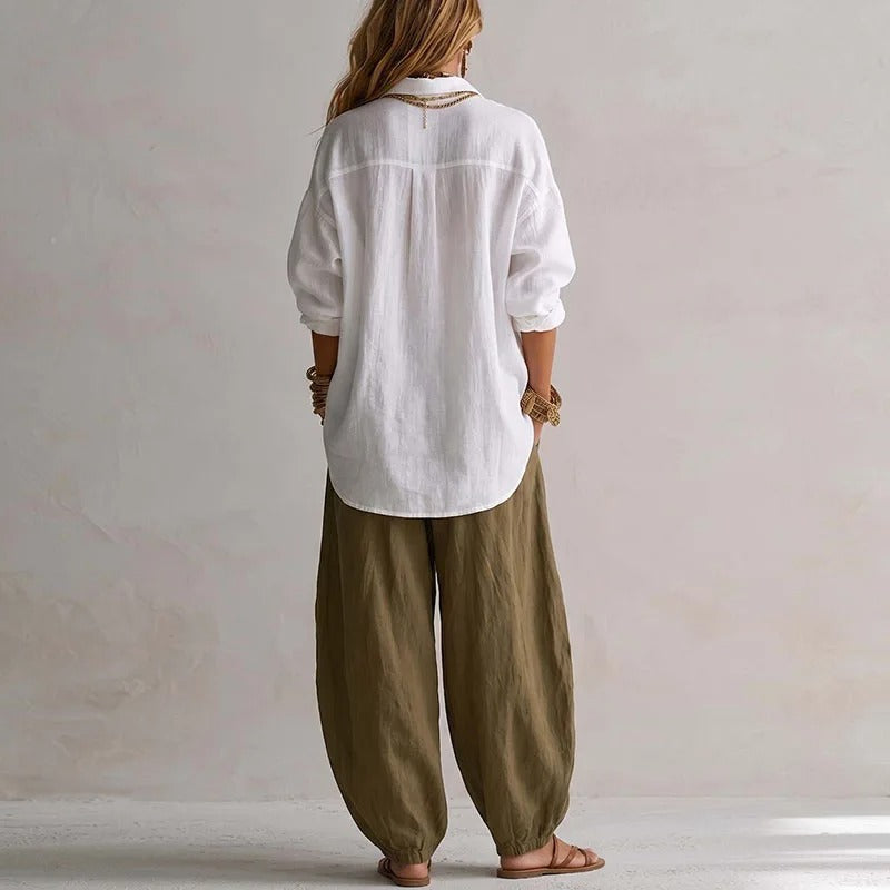 Ensemble Chemise et Pantalon Large TWILA