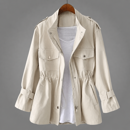 Manteau d'hiver croisé ceinturé