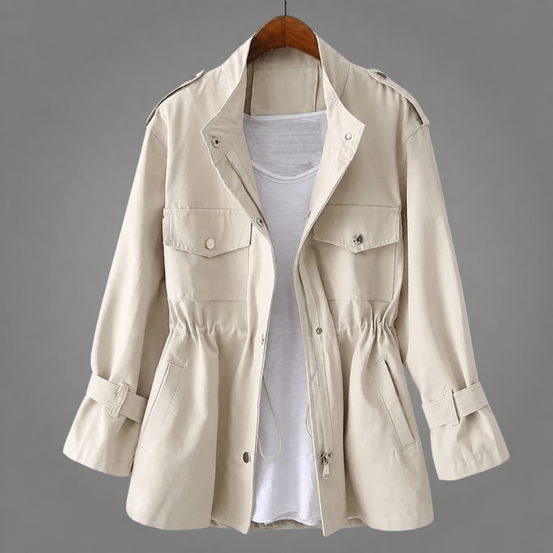 Manteau d'hiver croisé ceinturé
