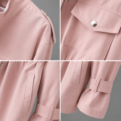 Manteau d'hiver croisé ceinturé