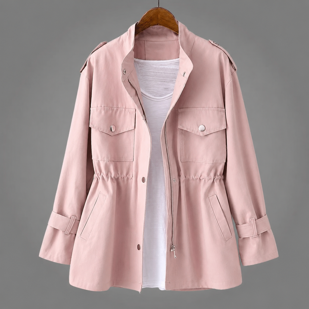 Manteau d'hiver croisé ceinturé