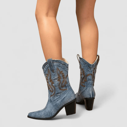 Selena – Bottines orthopédiques en denim