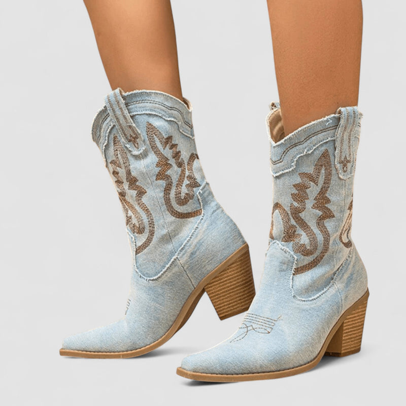 Selena – Bottines orthopédiques en denim