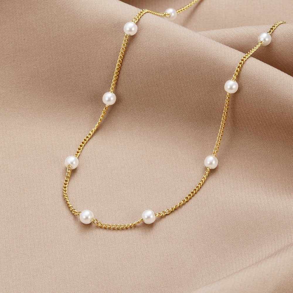 NURA | Collier chaîne et perles