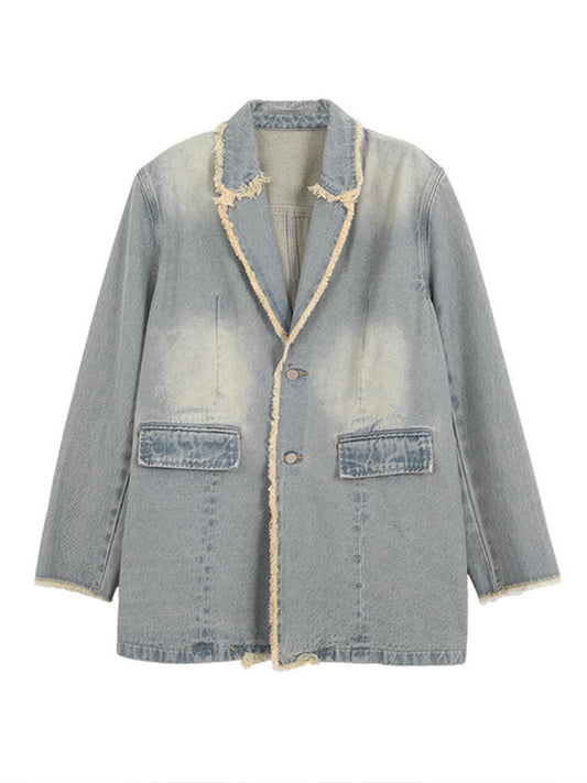 Dionne™ | Blazer oversize d'inspiration vintage à bords bruts