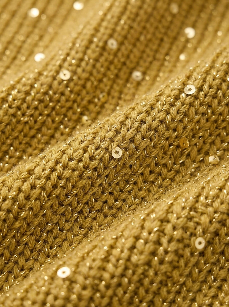 Cardigan Oversize à Col et Gros Boutons Métal ELVINIA
