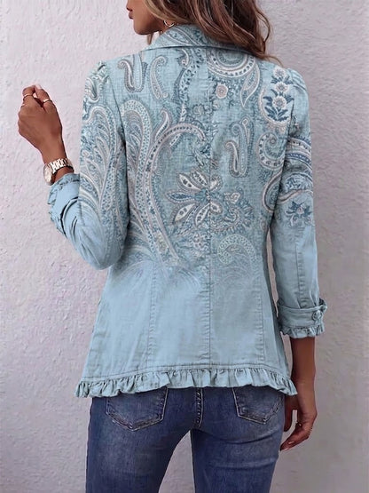 Estrella™ | Veste vintage à volants et imprimé paisley