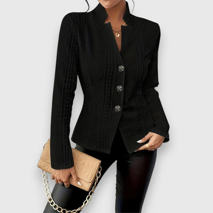 Loretta | Cardigan texturé boutonné
