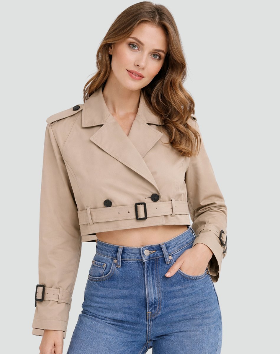 Juliana | Trench court à ceinture