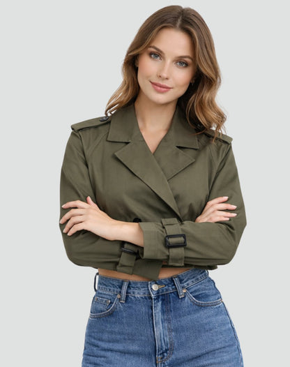 Juliana | Trench court à ceinture