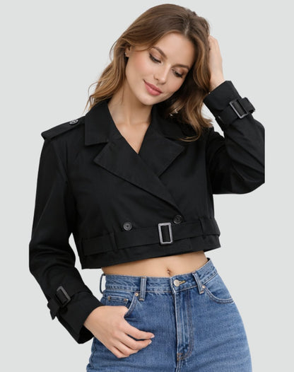 Juliana | Trench court à ceinture