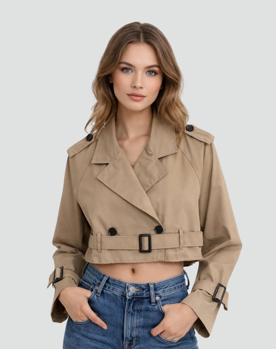 Juliana | Trench court à ceinture