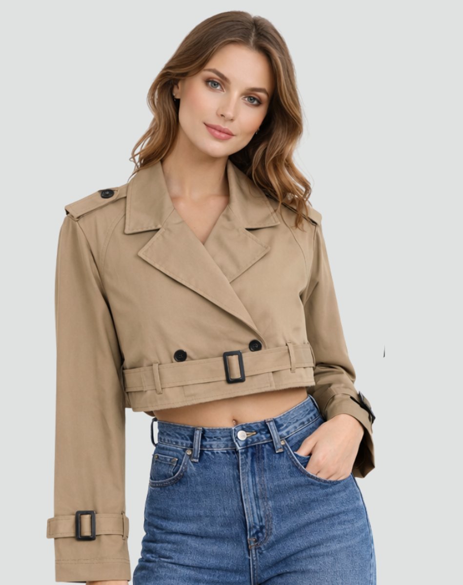 Juliana | Trench court à ceinture