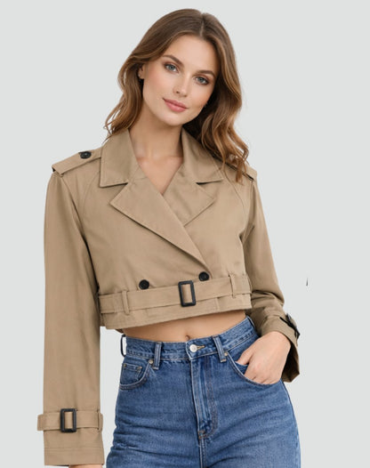 Juliana | Trench court à ceinture