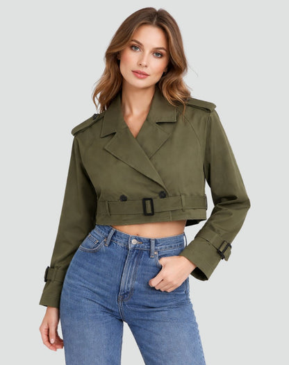 Juliana | Trench court à ceinture