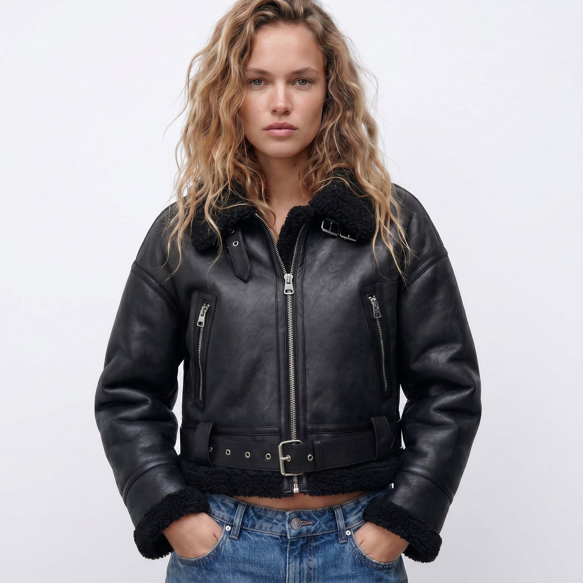 Verena | Blouson aviateur court