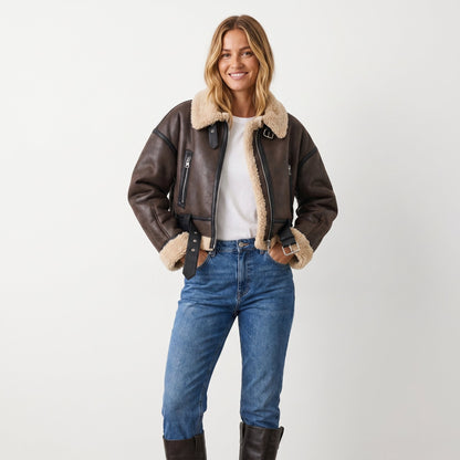 Verena | Blouson aviateur court