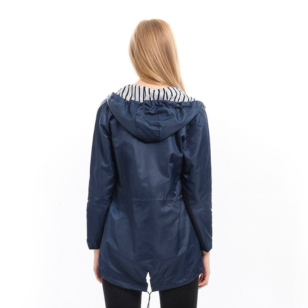 Margaret | Manteau de pluie à capuche et cordon de serrage