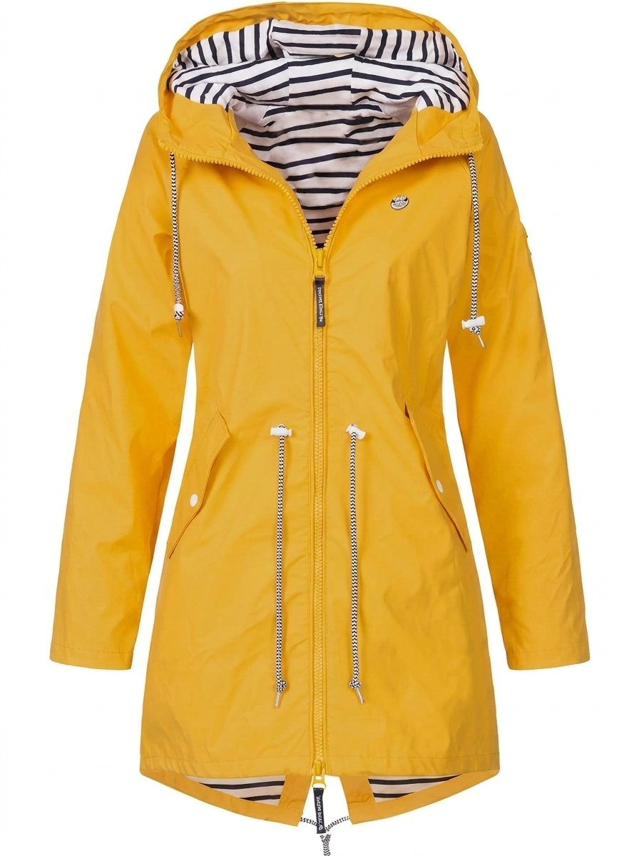 Margaret | Manteau de pluie à capuche et cordon de serrage