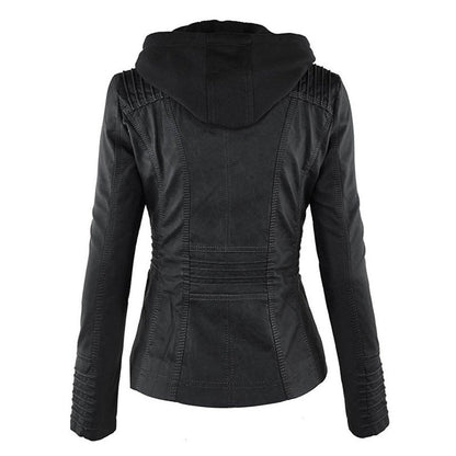Lucinda | Veste motard à capuche amovible