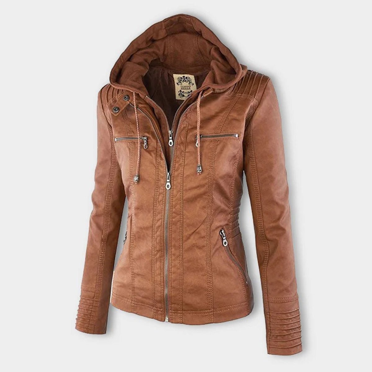 Lucinda | Veste motard à capuche amovible