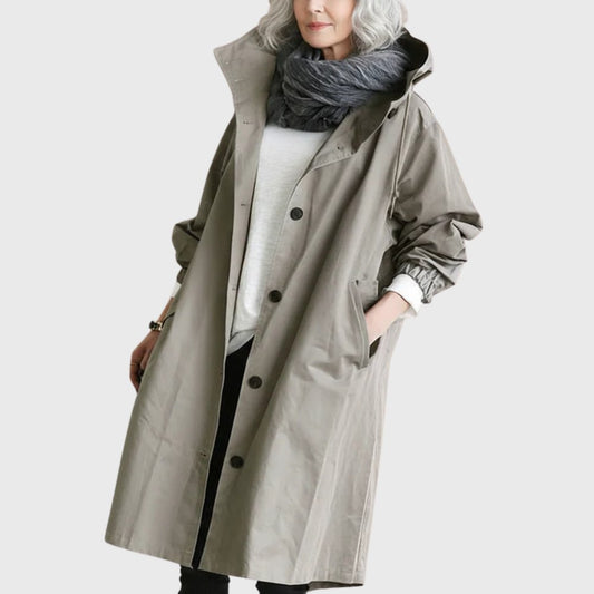 Ruth | Trench long décontracté à capuche