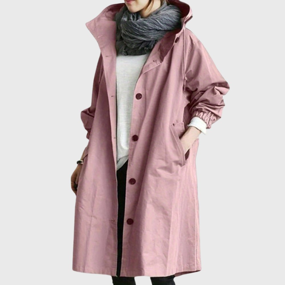 Ruth | Trench long décontracté à capuche