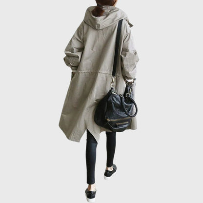 Ruth | Trench long décontracté à capuche