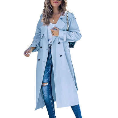 Juliet | Trench long croisé à ceinture