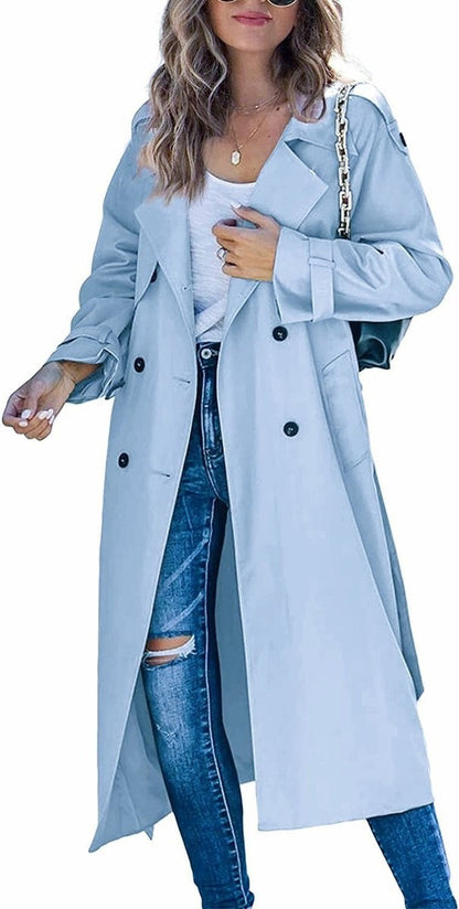 Juliet | Trench long croisé à ceinture