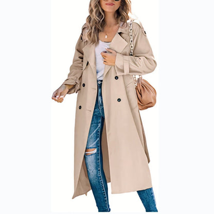 Juliet | Trench long croisé à ceinture