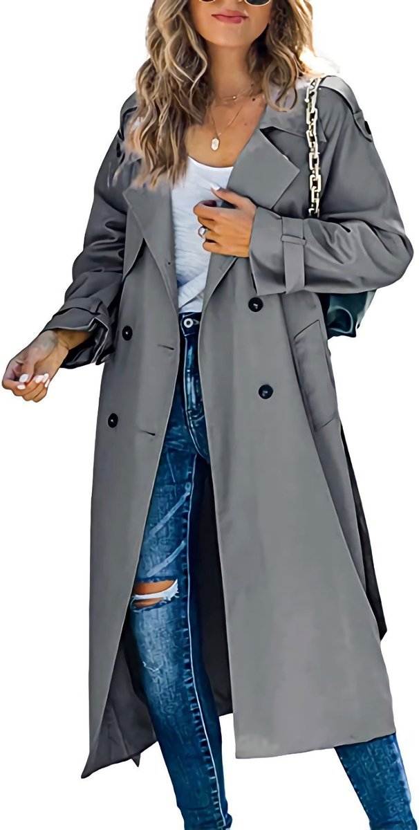 Juliet | Trench long croisé à ceinture