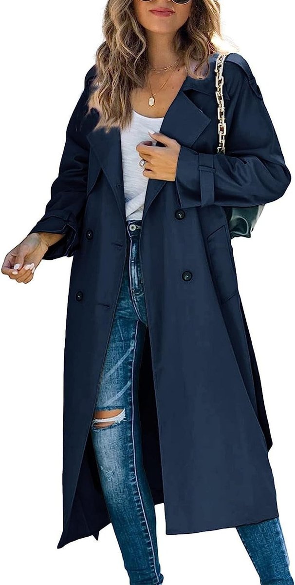 Juliet | Trench long croisé à ceinture