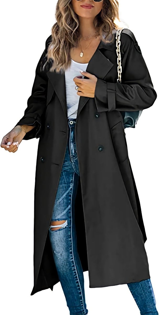Juliet | Trench long croisé à ceinture