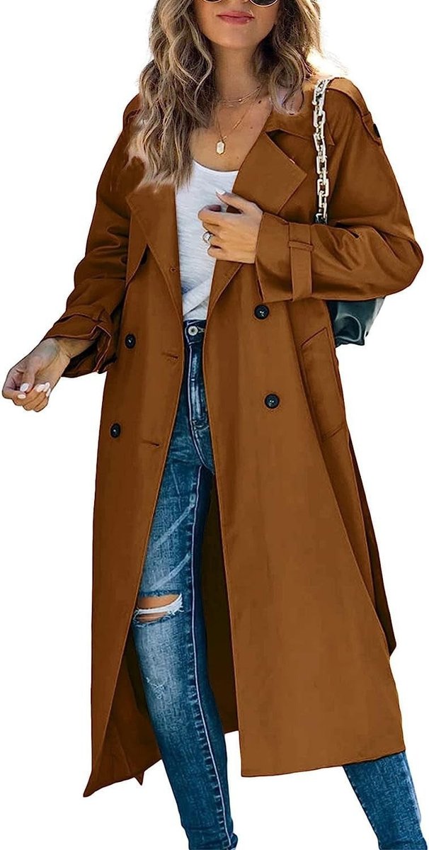 Juliet | Trench long croisé à ceinture