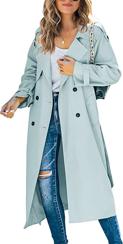 Juliet | Trench long croisé à ceinture