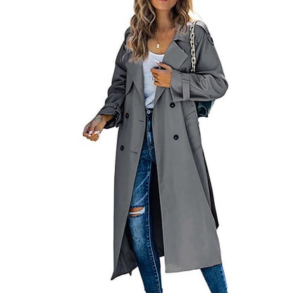 Juliet | Trench long croisé à ceinture