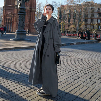 Lena | Trench long croisé oversize